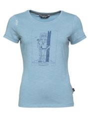 Chillaz GANDIA HOMO MONS SPORTIVUS FEMINUS-LIGHT BLUE dámské tričko světle modré | M