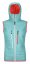 Swisswool Piz Boe Vest Women's - modrá - Ice Waterfall - Velikost: L