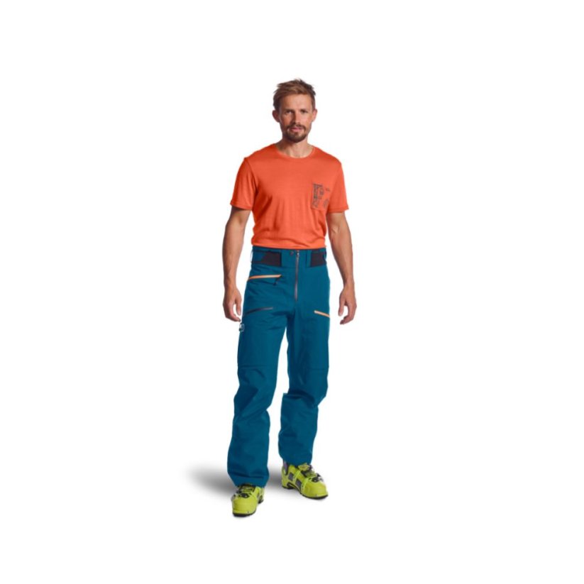 Ortovox 3L Deep Shell Pants pánské kalhoty | Green Moss | XL