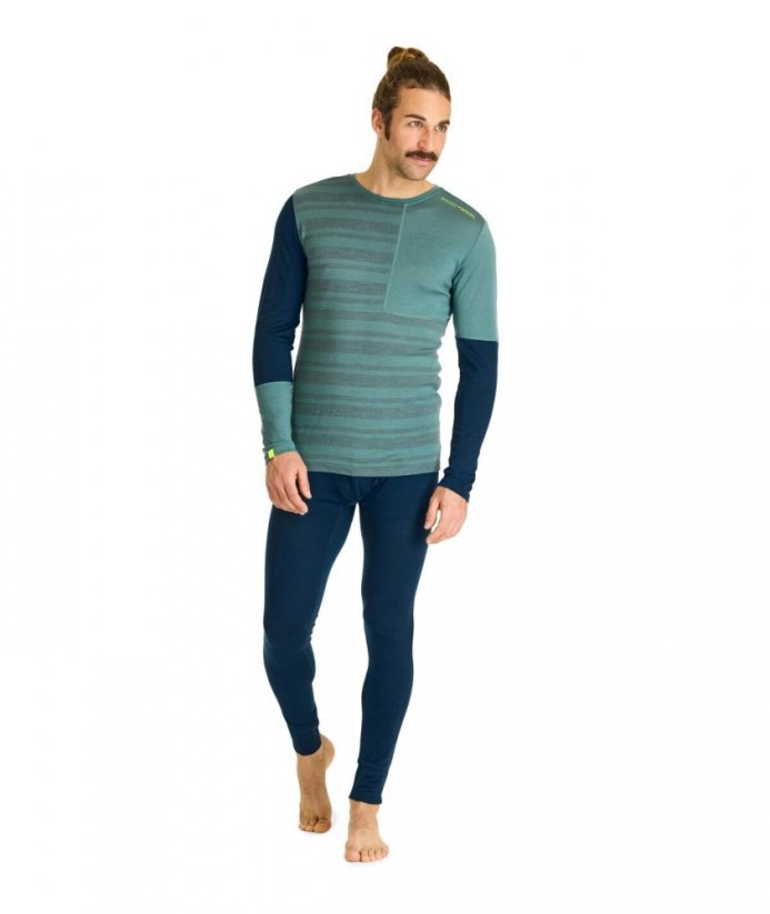 185 Rock'N'Wool Long Pants Men's - modrá - Deep Ocean