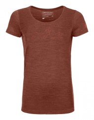 150 Cool Mountain Face T-shirt Women's - oranžová - Clay Orange Blend