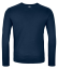 185 Merino Brand Outline Long Sleeve Men's - modrá - Deep Ocean