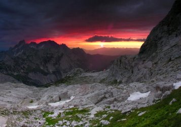 Dachstein přes Adamek Hutte