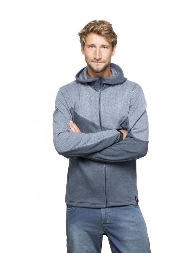 Chillaz MOUNTY DARK BLUE MELANGE pánská mikina tmavě modrá