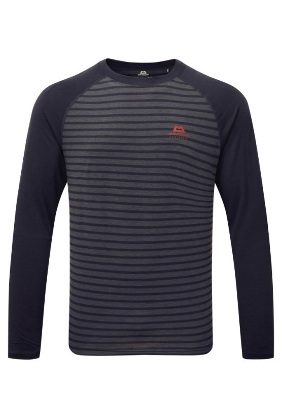 Redline Long Sleeve T-shirt Men's - modrá - Majolica Stripe/Majolica