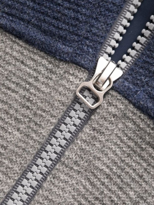 Chillaz ZERMATT GREY/BLUE MELANGE pánská bunda šedomodrá