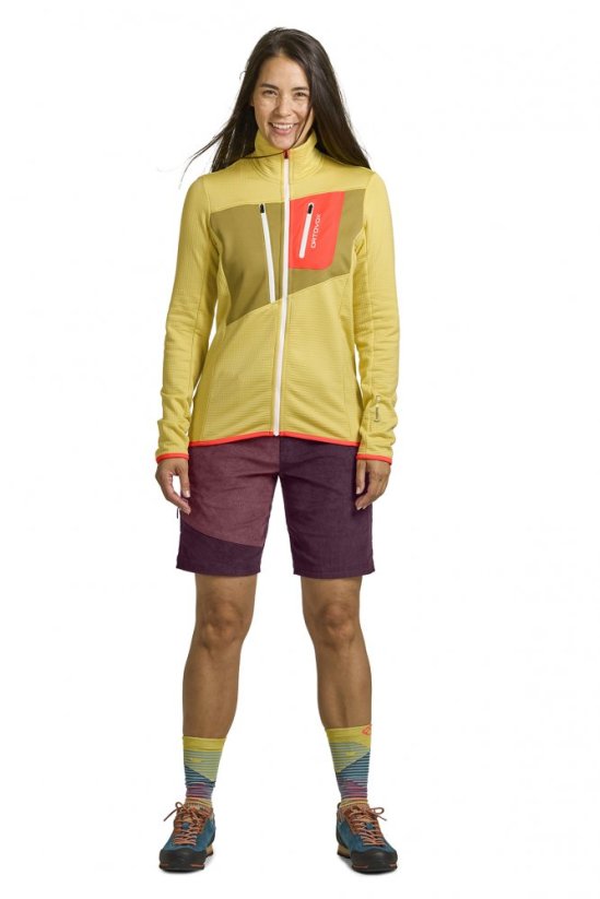 Fleece Grid Jacket Women's - zelená - Dark Pacific - Velikost: S