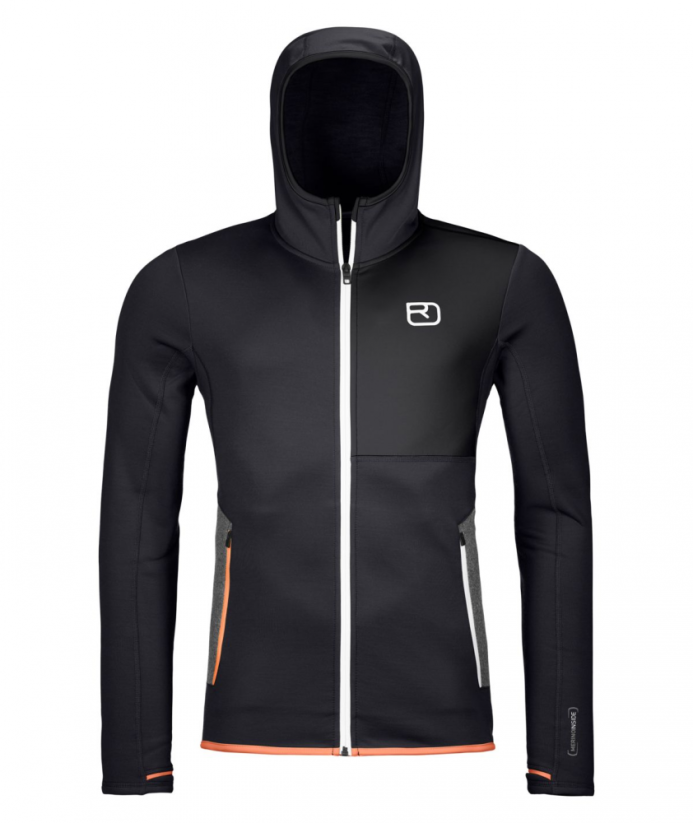 Fleece Hoody Men's - černá - Black Raven - Velikost: S, Color: Black Raven