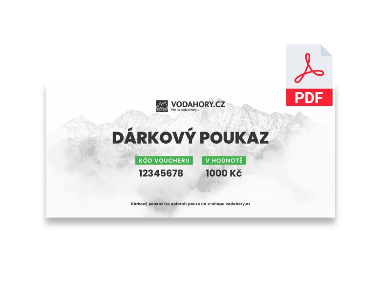 Dárkový poukaz PDF Vodahory  1000 Kč