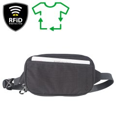 RFiD Travel Belt Pouch Recycled; grey