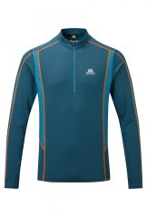 Ignis Long Sleeve Zip T-shirt Men's - modrá - Majolica/Alto Blue