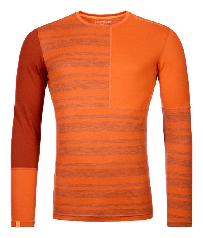 Ortovox 185 Rock'N'Wool Long Sleeve pánské triko | Deserte Orange | XL