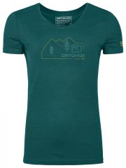 140 Cool Vintage Badge T-shirt Women's - zelená - Pacific Green