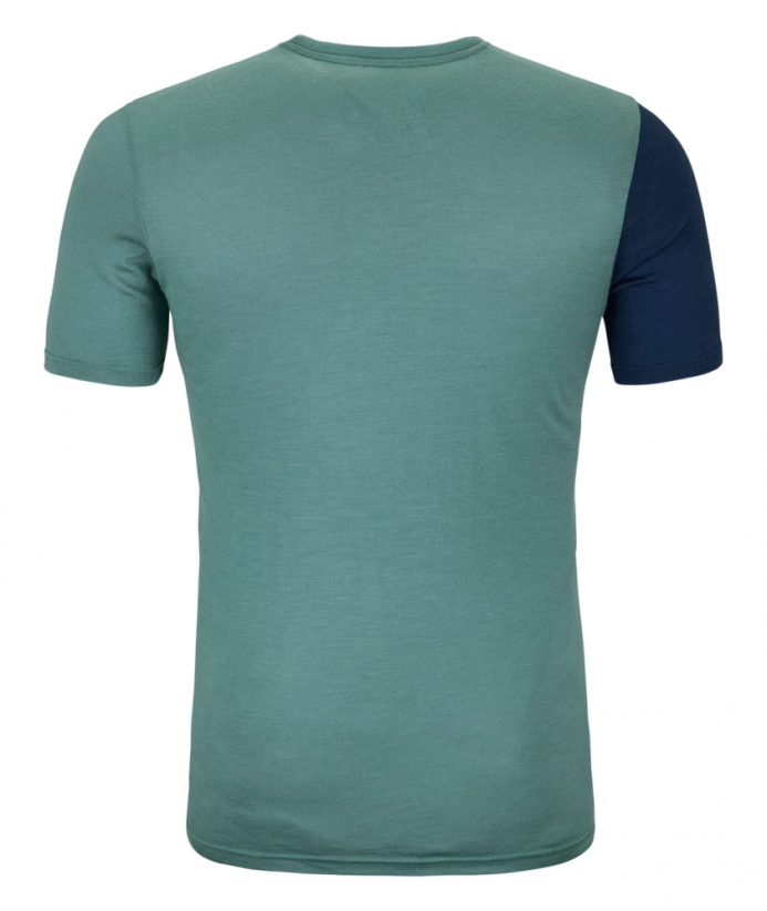 185 Rock'N'Wool Short Sleeve Men's - modrá - Deep Ocean