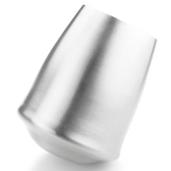 Glacier Stainless Stemless Wine Glass; 350 ml