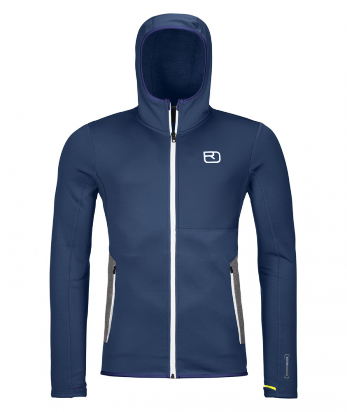 Fleece Hoody Men's - modrá - Deep Ocean - Velikost: L, Color: Deep Ocean