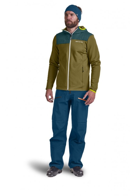Fleece Plus Hoody Men's - červená - Winetasting - Velikost: XL, Color: Winetasting