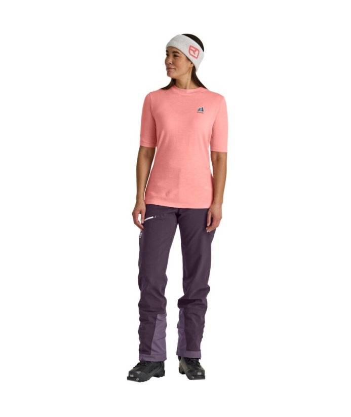 185 Merino Mtn Hug Ts Women's - černá - Black Raven