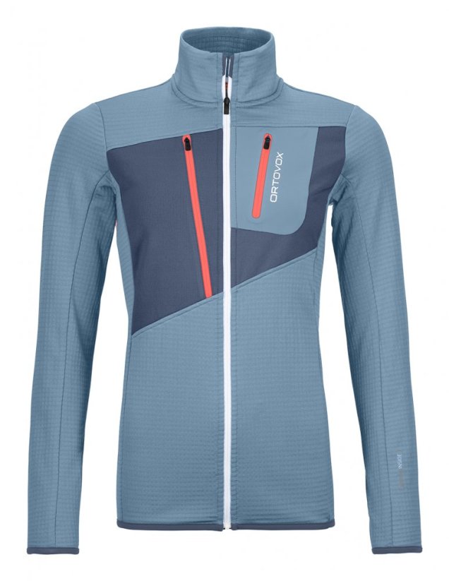 Fleece Grid Jacket Women's - modrá - Ice Waterfall