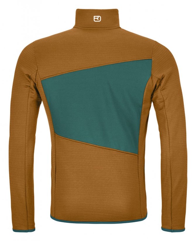 Fleece Grid Jacket Men's - oranžová - Clay Orange