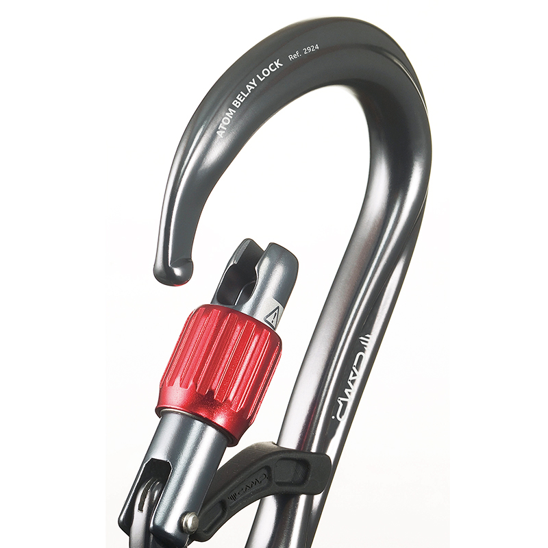 Atom Belay Lock; gun metal - gun metal