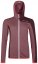 Fleece Light Grid Hooded Jacket Women's - červená - Mountain Rose