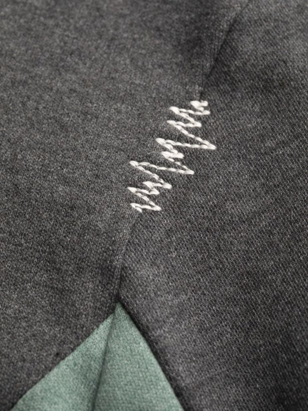 Chillaz MOUNTY GREEN MELANGE/BLACK MELANGE pánská bunda zeleno černá
