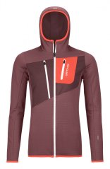 Fleece Grid Hoody Women's - červená - Mountain Rose