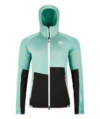 Fleece Rib Hoody Women's - zelená - Aquatic Ice