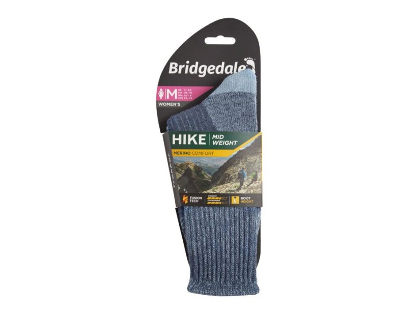Bridgedale Hike Midweight Merino Comfort Boot dámské ponožky | blue | S
