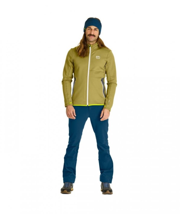 Fleece Jacket Men's - oranžová - Hot Orange - Color: Hot Orange, Size: L