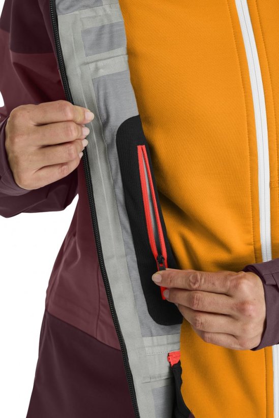 3L Guardian Shell Jacket Women's - červená - Winetasting