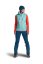 Swisswool Piz Boe Vest Women's - modrá - Ice Waterfall - Velikost: L