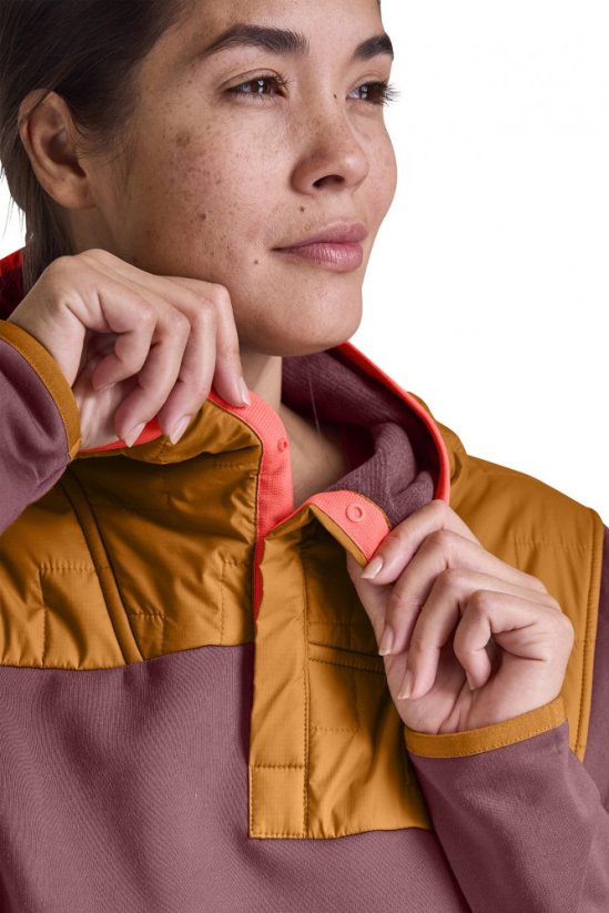 Fleece Plus Anorak Women's - zelená - Pacific Green - Velikost: M, Color: Pacific Green