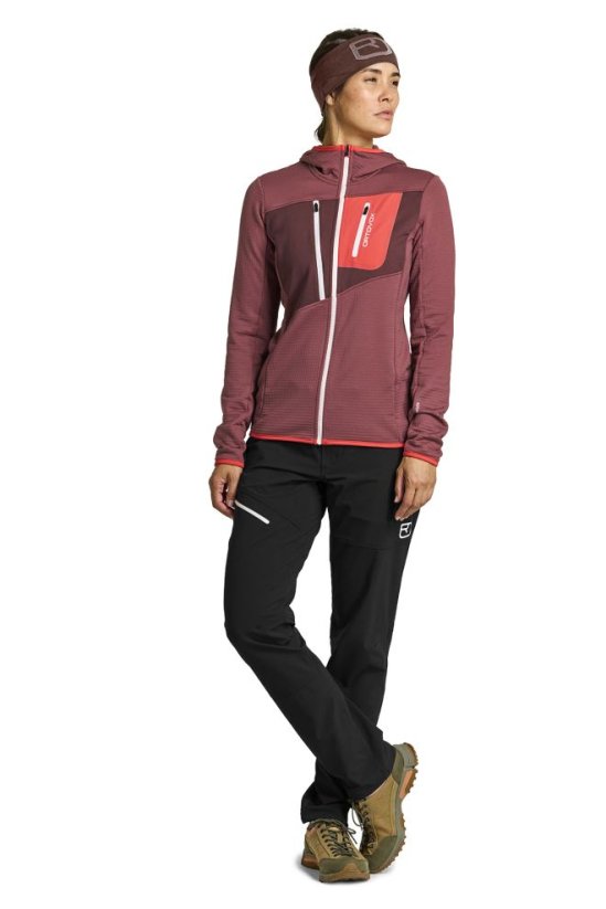 Ortovox W's Fleece Grid Hoody dámská mikina | Light Blue|L