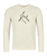 185 Merino Mtn Cutout Long Sleeve Men's - bílá - Non Dyed