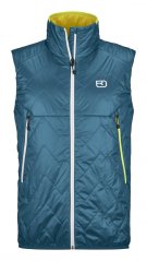 VZOREK Swisswool Piz Vial Vest Men's - modrá - Petrol Blue