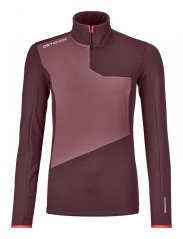 Fleece Light Zip Neck Women's - červená - Winetasting