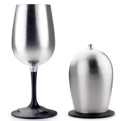 Glacier Stainless Nesting Wine Glass; 319 ml