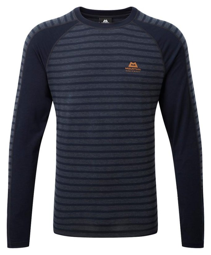 Mountain Equipment Redline LS Tee pánské triko | Cosmos stripe/Cosmo | S