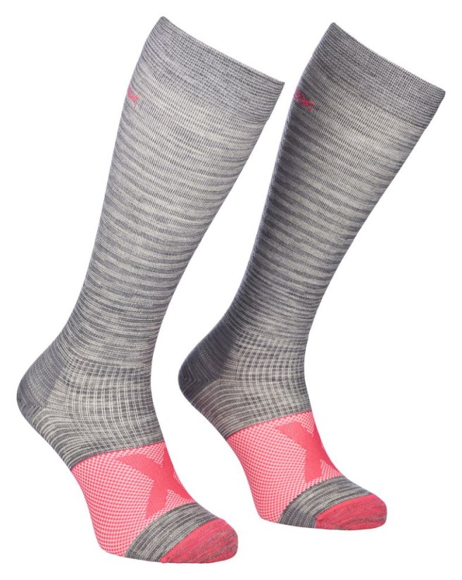 Ortovox W's Tour Compression Long Socks dámské ponožky | Grey Blend | 35/38