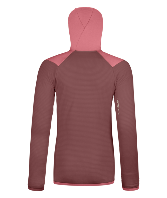 Fleece Grid Hoody Women's - červená - Mountain Rose