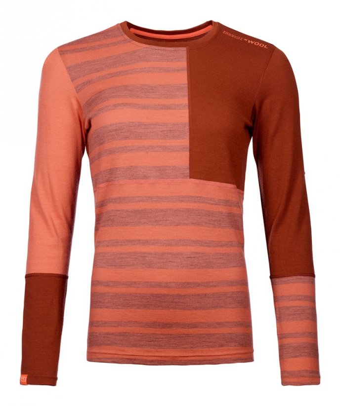 185 Rock'N'Wool Long Sleeve Women's - červená - Velikost: XS