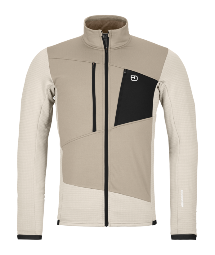 Fleece Grid Jacket Men's - oranžová - Clay Orange