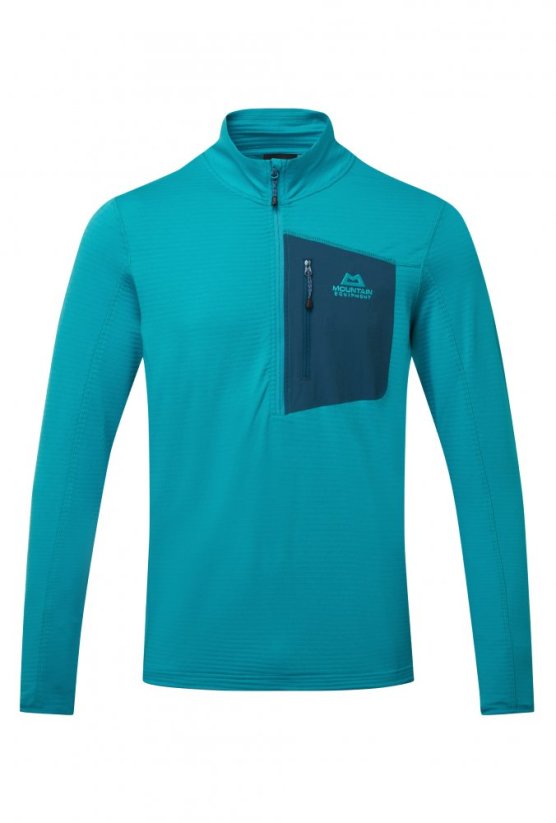 Lumiko Zip T-shirt Men's - modrá - Ombre Blue/Cosmos