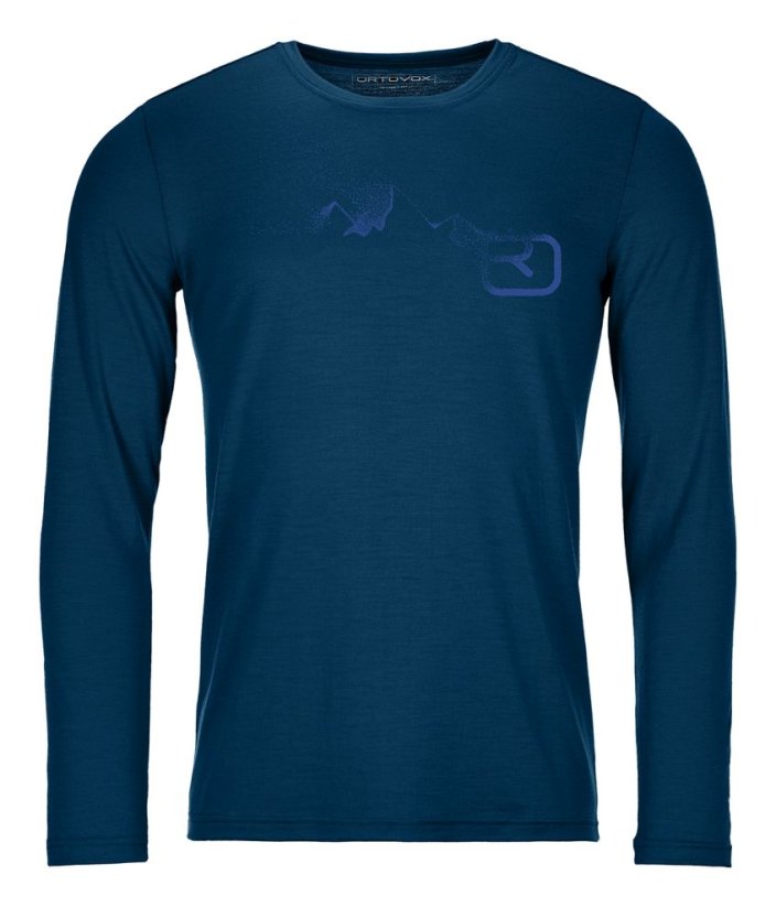 Ortovox 185 Merino Logo Spray LS pánské triko | Clay Orange | XL