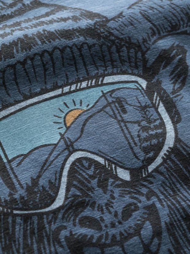 Chillaz ROCK HERO WINTER DARK BLUE pánské tričko tmavě modré