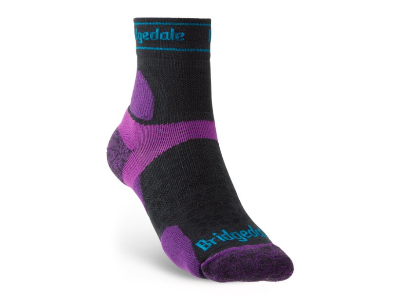 Trail Run UL T2 MS 3/4 Crew Women's - charcoal/purple/260 - Velikost: M, Varianta: charcoal/purple/260