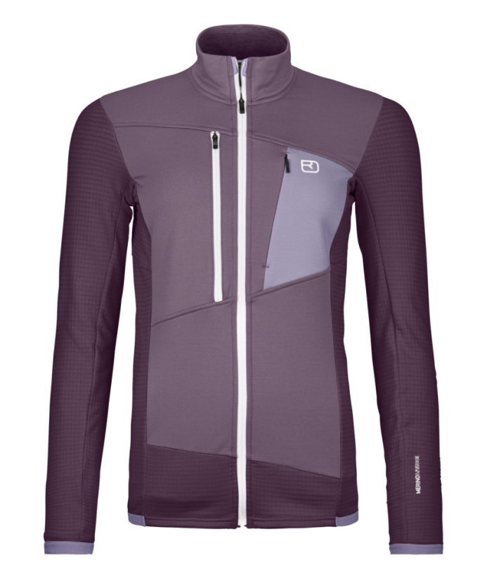 Fleece Grid Jacket Women's - šedá - Dark Arctic Grey