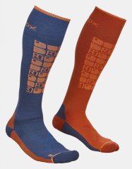 Ski Compression Socks Men's - modrá - Night Blue